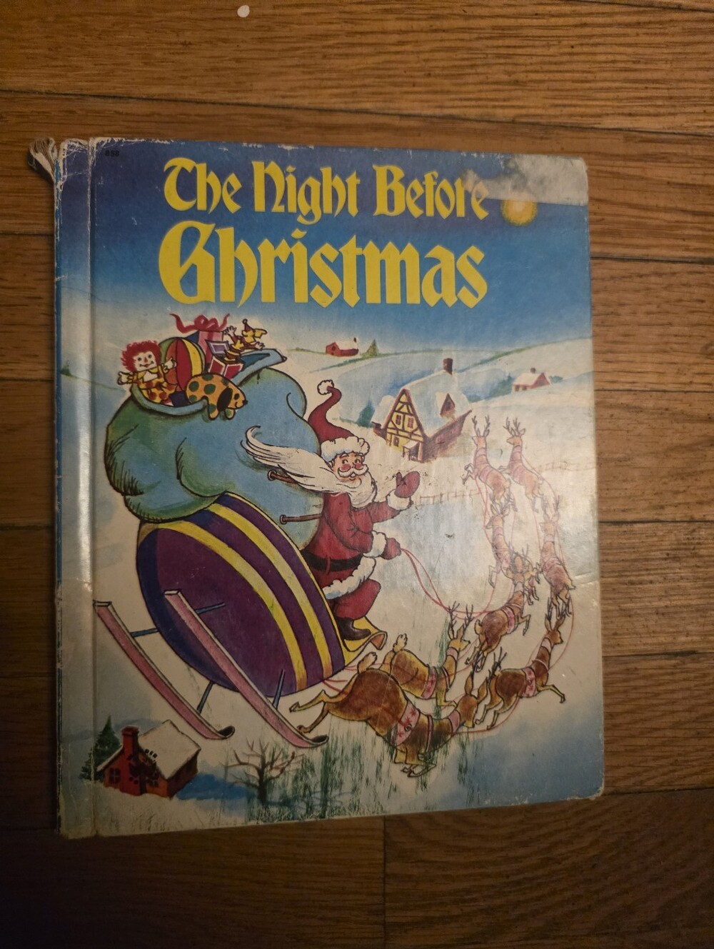 The Night Before Christmas - by Clement C Moore - 1974 Wonder Books